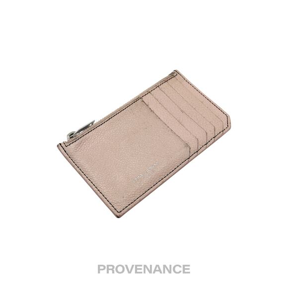 🔴 Saint Laurent Paris SLP Fragment Zip Card Wallet - Powder Pink - Picture 3 of 10